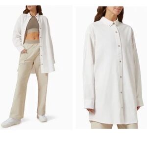 FEAR OF GOD Essentials Oversized Oxford Button up 🤍 Medium